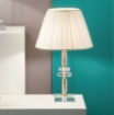 Immagine di Lampada Tavolo Classica Elegante Vetro e Cristallo Dido Ondaluce