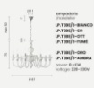 Immagine di Lampadario In Vetro Classico Artigianale 8 Luci Per Salone Tebe Ondaluce