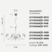 Immagine di Lampadario A Sospensione Classico Vetro Cristallo Paganini 8 Luci Ondaluce