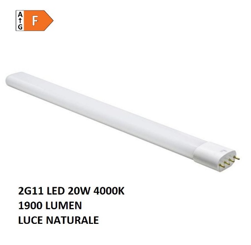 Immagine di Lampada Led Tubolare 2G11 18W 4000K 1900 Lumen Luce Naturale Life