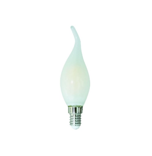 Immagine di Lampadina Milky LED Fiamma Vetro CF35 E14 6W 4000K Luce Naturale Life Electronics