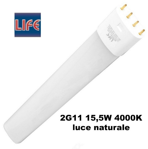 Immagine di Lampada Led Tubolare 2G11 16W 4000K 1450 Lumen Luce Naturale Life