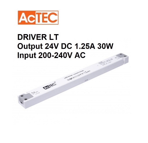 Picture of Driver LT Actec Output 24VDC 1.25A 30W Input 200-240V