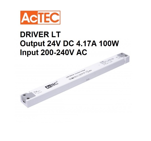 Picture of Driver LT Actec Output 24VDC 4.17A 100W Input 200-240V AC