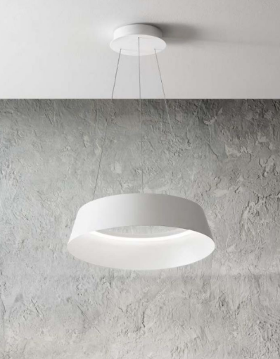 Immagine di Lampadario Led Circolare 50w 3000k Juliette Bianco Gea Luce