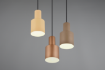 Immagine di Lampadario Rotondo Pendenti Multicolor Metallo 3 Luci E27 Agudo Trio Lighting