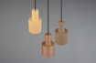 Immagine di Lampadario Rotondo Pendenti Multicolor Metallo 3 Luci E27 Agudo Trio Lighting