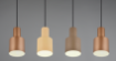 Immagine di Lampadario Per Tavolo 4 Luci Con Paralumi Metallo Multicolor Agudo Trio Lighting 