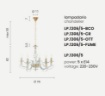 1306 LAMPADARIO CLASSICO A CANDELABRO 12 LUCI VETRO SOFFIATO E CRISTALLO 5  FINITURE ONDALUCE CICIRIELLO - Cristalensi Shop Onlin