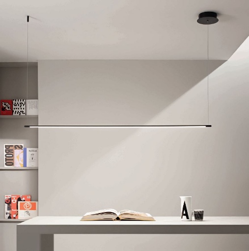 Immagine di Sospensione Per Scrivania Bacchetta Led 160 cm Dimmerabile 28w Genius Ondaluce