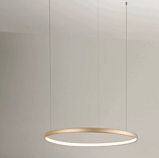 Immagine di Lampadario Cerchio Luminoso 80 cm Led Dimmerabile Nova Ondaluce