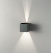 Immagine di Applique Da Esterno Led 10w Cubo Antracite IP54 Fasci Luce Regolabili Cube Ondaluce