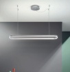 Immagine di Lampadario Moderno Argento Per Scrivania Ufficio Led Dimmerabile 60w Minus Ondaluce