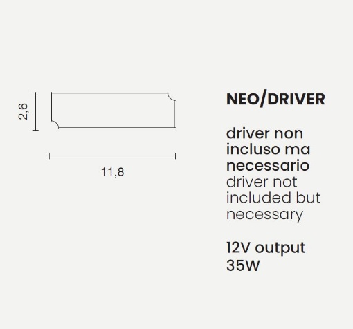 Immagine di Driver 12V 35w Per Segnapassi Da Esterno Neo Ondaluce