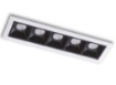 Immagine di Faretto Da Incasso Rettangolare 5 Luci Led 10w 4000k Sinkro Intec Light