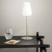 Picture of Lampada Design Contemporaneo Vetro Cono Bianco Struttura Oro Canto Fan Europe