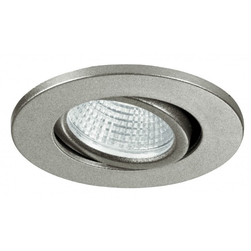 Immagine di Faretto Da Incasso Tondo Silver D.6,6 cm Orientabile Led 3w 4000K Polaris Intec Light