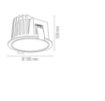 Picture of Incasso Rotondo Led CCT 40w Quantum 185 mm IP44 Intec Light