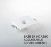 Immagine di Faretto Led Cilindro Bianco Incasso Orientabile Per Sistema Tubex Intec Light