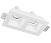 Immagine di Faretto Incasso A Scomparsa Gesso 2 Luci GU10 Ghost Q2 Intec Light