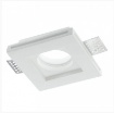 Immagine di Faretto In Gesso Quadrato Incasso A Scomparsa 10 cm Spirit Q1 Intec Light