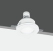 Immagine di Faretto Gesso Con Diffusore Vetro Incasso Rotondo 12 cm GU10 Snow R Intec Light