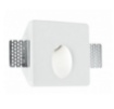 Immagine di Segnapasso Scomparsa Gesso 10x10 cm Foro Ovale GU10 Verniciabile Ariel RS1 Intec Light