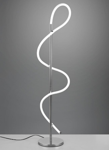 Picture of Piantana Moderna Cromo Design Tubo Spirale Led 4000k Argos Trio Lighting