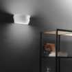 Immagine di Applique Di Gesso Pitturabile Doppia Emissione Luce Flow AP29 cm Fan Europe