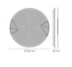 Immagine di Plafoniera Moderna Rotonda Led CCT 40w 3000k-6500k IP44 Stream 58 cm Fan Europe