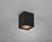 Immagine di Plafone Cubo Biscuit Nero e Oro Spot GU10 Orientabile Trio Lighting