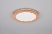 Picture of Lampada Soffitto Rotonda Effetto Legno Camillus Led Switch Dimmer IP44 Trio Lighting 