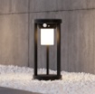 Immagine di Lampioncino da Giardino Alluminio Nero Carmo Led con Sensore IP54 Trio Lighting