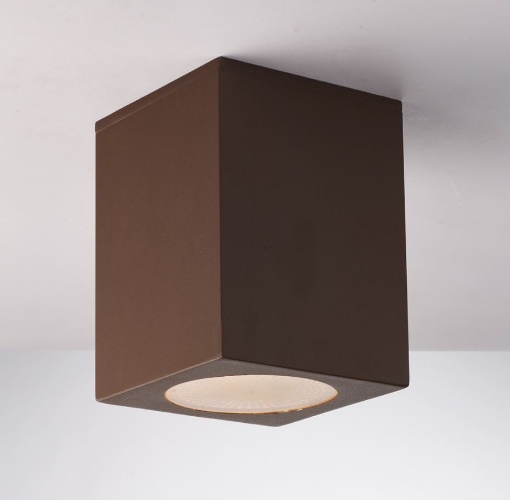 Immagine di Faretto Cubo Da Soffitto Corten Per Esterni 1xE27 IP54 Citizen Q1 Intec Light