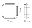 Immagine di Plafoniera Per Esterni Luce Selezionabile CCT Led 30w Bianca 22 cm IP65 Ever Intec Light