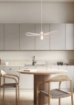 Immagine di Sospensione Minimal Design Paralume Sombrero Bianco Chapeau Ø60 cm Trio Lighting 