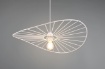 Immagine di Sospensione Minimal Design Paralume Sombrero Bianco Chapeau Ø60 cm Trio Lighting 