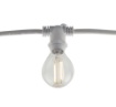 Immagine di Catena Luminosa Per Giardino 10 Luci E14 Bianco 5 Metri IP44 Picnic Intec Light