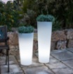 Immagine di Lampada Vaso Da Giardino Led RGBW 60 cm Con Telecomando Geco R Intec Light