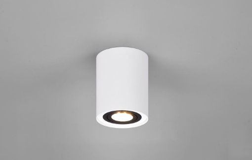 Immagine di Plafone Cilindro Spot GU10 Orientabile Cookie Bianco e Nero Trio Lighting