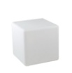 Immagine di Lampada Da Terra Cubo Plastica Bianco Da Giardino 40x40 cm Geco E27 Intec Light