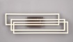 Immagine di Lampada Nichel Moderna da Soffitto Rettangoli Girevoli Led Switch Dimmer Corso Trio Lighting