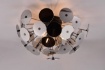 Immagine di Plafoniera Discalgo Metallo e Vetro Cromo 3xE14 Tondi Decorativi Trio Lighting