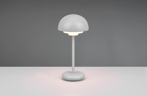 Immagine di Lampada Led da Appoggio Grigio Sensore Touch e USB Elliot IP44 Trio Lighting 