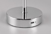 Immagine di Lume da Tavolo Cromo Led Touch Dimmer 3 Intensità con USB Jeff H30 cm Trio Lighting