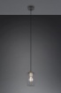 Immagine di Piccola Sospensione per Penisola Gabbia Metallo Nero e Ottone Grid Ø16 cm Trio Lighting