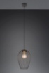 Immagine di Lampada a Sospensione Gabbia Metallo Nero e Ottone Grid Ø28 cm Trio Lighting 