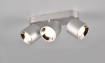 Immagine di Lampada da Soffitto Faretti Spots Orientabili Guayana Nichel 3xGU10 Trio Lighting 