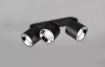 Immagine di Plafoniera Nera 3 Faretti Spots Orientabili Guayana 3xGU10 Trio Lighting 