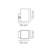 Immagine di Applique Led CCT Cubo Bianco Per Esterno IP65 Polo Q1 Intec Light